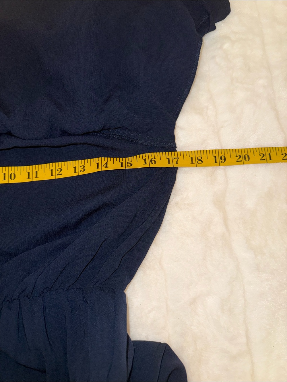 NWT - Sugarlips Navy Blue Off-Shoulder Jumpsuit Romper - Size Small - Picture 9 of 10